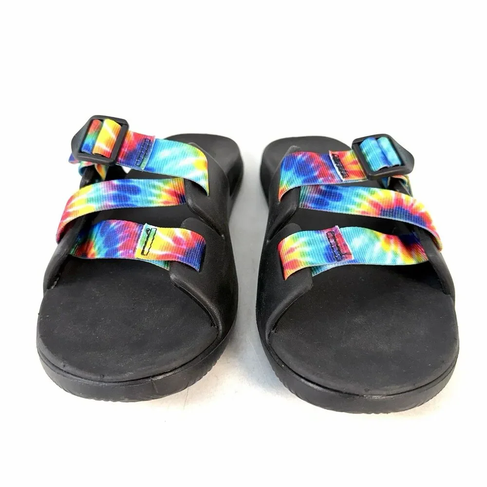 Chaco Chillos Kids Dark Tie Dye Sandals JCH180342 Kids Size US 6